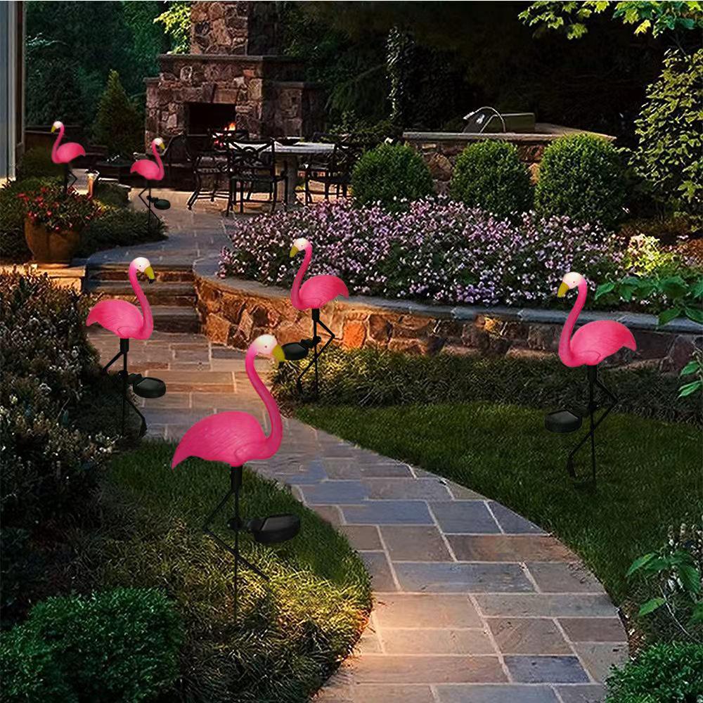 Solar Flamingo Garden Stake Light - Outdoor Decoration for Villas and Lawns