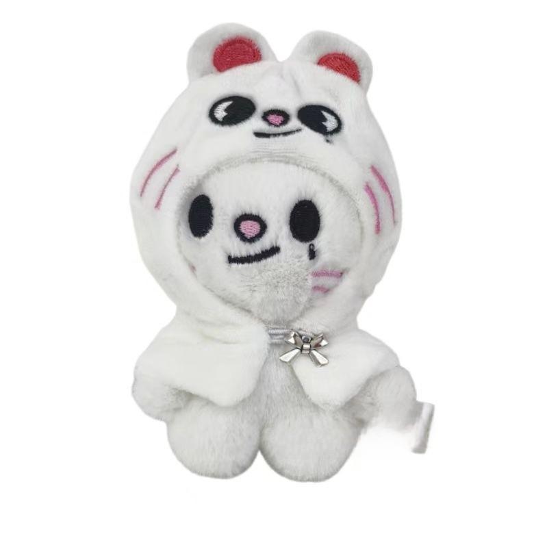 Plush 10cm Keychain Animal Stuffed Doll Cartoon Backpack Pendant Gift