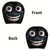 2pcs Fun Cartoon Face Car Headrest Covers Pillowcase Soft Comfortable Decorative Washable Polyester Seat Covers Car Accessories