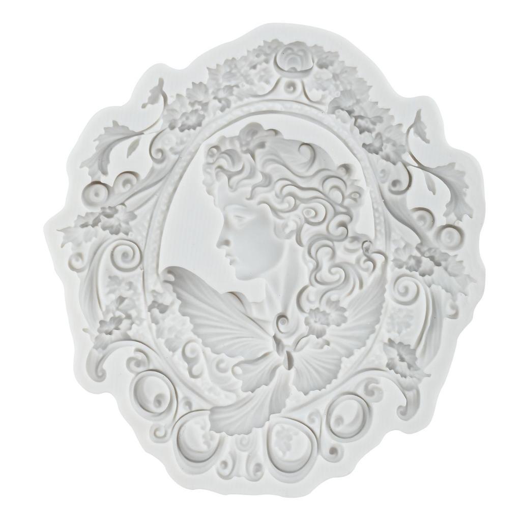 Goddess Silicone Mold Lady Avatar Apple Girl Queen Fondant Molds Cake Decorating Tools Theme Cake Dessert Decorated Chocolate Candy Mold