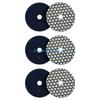 Y5GD 6PCS Multi Grit Diamonds Polishing Pads Resin Bonds Diamonds Polishing Discs For Marble Granites With No Discoloration