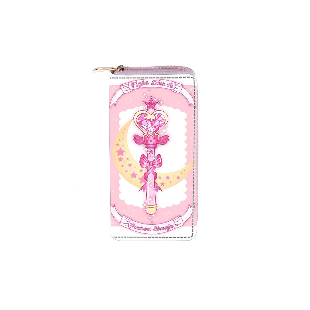Anime Cartoon Long Zipper Wallet Wallet Clutch Sailor Moon