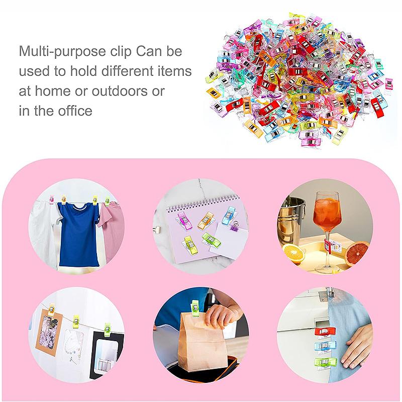 80/4/20 Stück Nähklammern Bunt Vielseitig Kunststoff Basteln Häkeln Stricken Sicherheit Kleidung Farbige Bindeclips Büroklammern