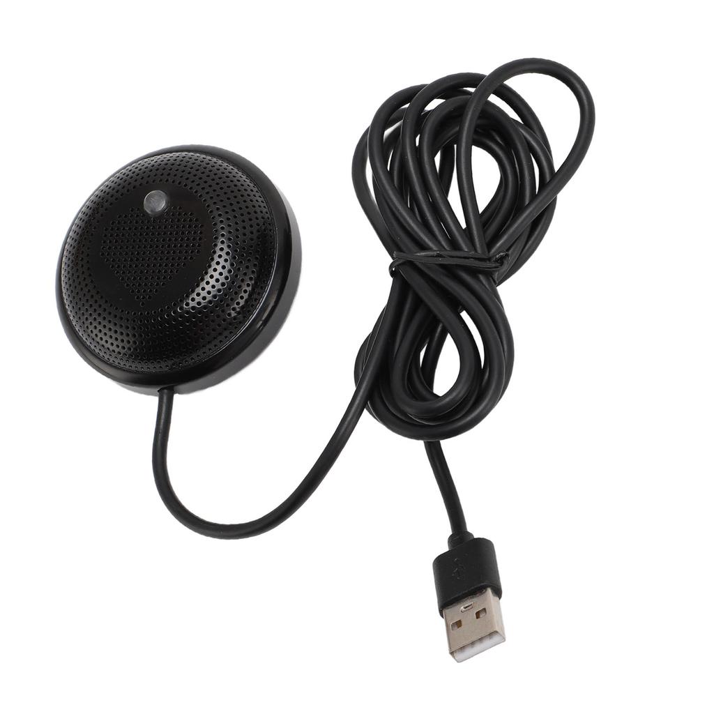 Conference Microphone Corded USB Noise Reduction 360 Degrees  Omnidirectional Voice Pickup Conference Mic