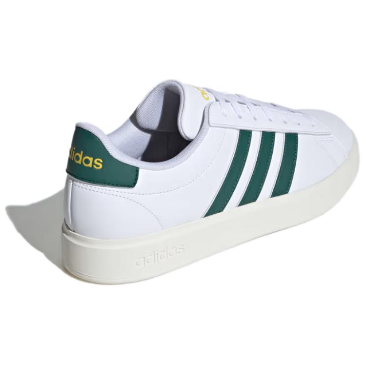 Adidas Grand Court White Collegiate Green Unisex Sneakers Cloud-White Utility-Yellow ID1171