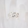 [Gebraucht] TIFFANY 925 Triple Loving Heart Ring Größe 9/Größe 9/g530-66