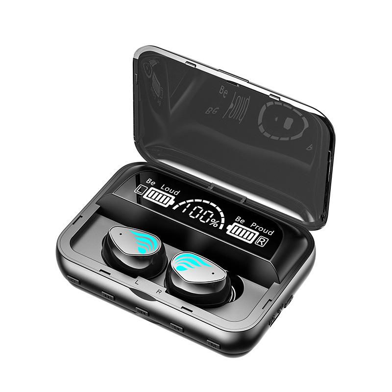 

Беспроводные наушники VAORLO MP3 с поддержкой воспроизведения карт TF, светодиодным дисплеем, Hi-Fi стереомузыкой с шумоподавлением HD, микрофоном с низкой задержкой чёрный