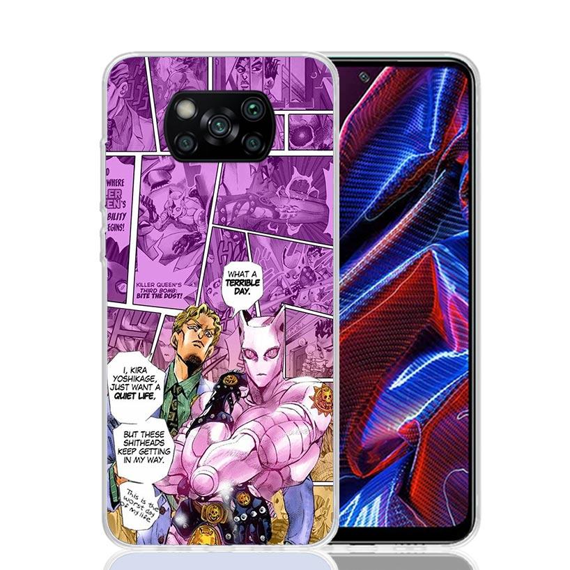JoJo Bizarre Adventure Anime Case Phone Cover for Xiaomi Redmi Note 10 9 9S 8 8T 7 5 Pro Mi 12T 11T 10T 9T 12 11 Lite A3 A2 Tren