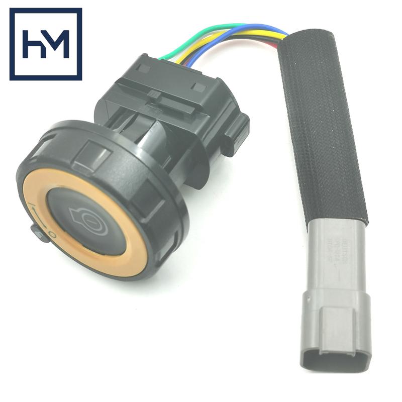 OE: 526-5708 5265708 6Pin Excavator Push Button Starter Ignition Switch Assembly For CAT 320GC 323GC 336GC 345GC