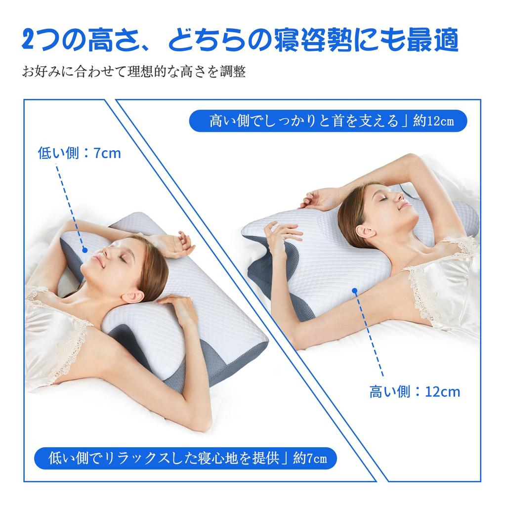 LumiGloW Memory Foam Pillow, Relieves Neck Pain, Relieves Shoulder Pain, Relieves Straight Neck, and More Restful Sleep with a Hollow Concave 3D
