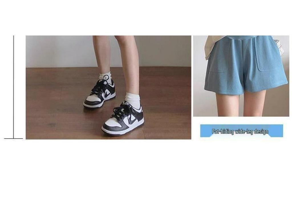 Summer Maternity Wide-Leg Shorts: Lightweight, Non-Constricting, Large Size for Comfort and Casual Style During Pregnancy