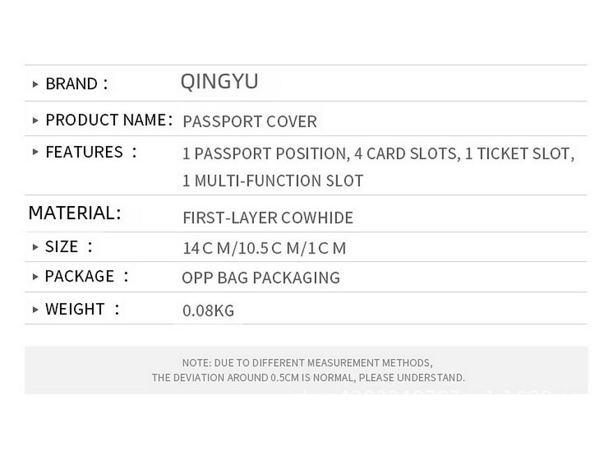 Premium RFID Diebstahlschutz Leder-Passhülle mit mehreren Fächern und großer Kapazität