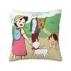 Heidi Peter And Grandpa Family Cushion Cover Soft Alps Mountain Pillow Case Sofa Car Square Pillowcase Living Room Decoration