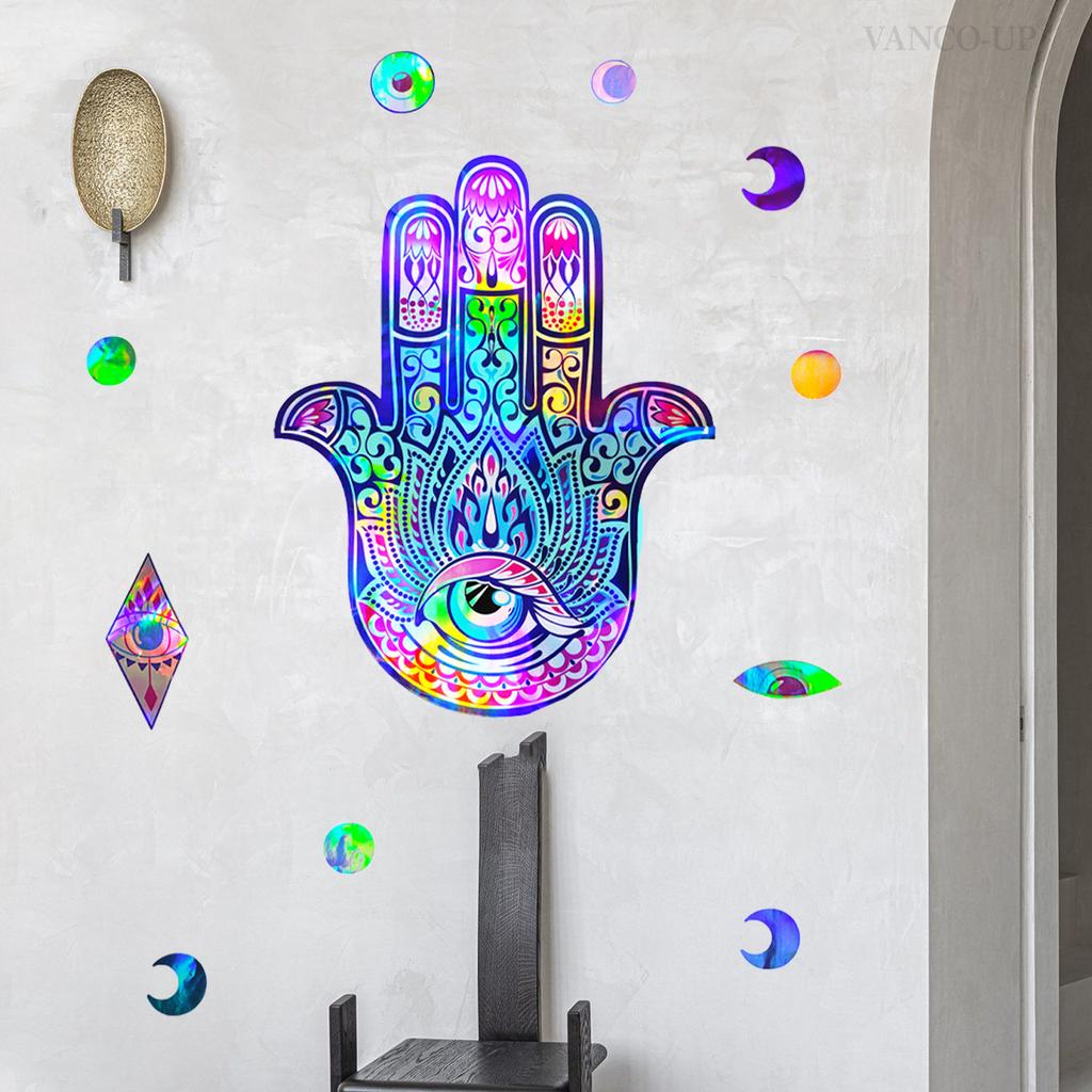 Ls16500-Kx Laser Fatima Hand Farbiger Wandaufkleber mit allmählichem Farbwechsel Betrachtungswinkel Unterschiedliche Farben