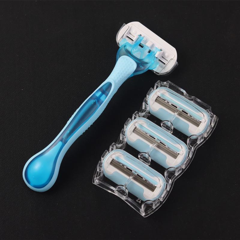 Damen Manueller Haarentfernungsrasierer mit Ersatzklingen - Heiß verkaufter Enthaarungs- und Rasierrasierer Epilierer.