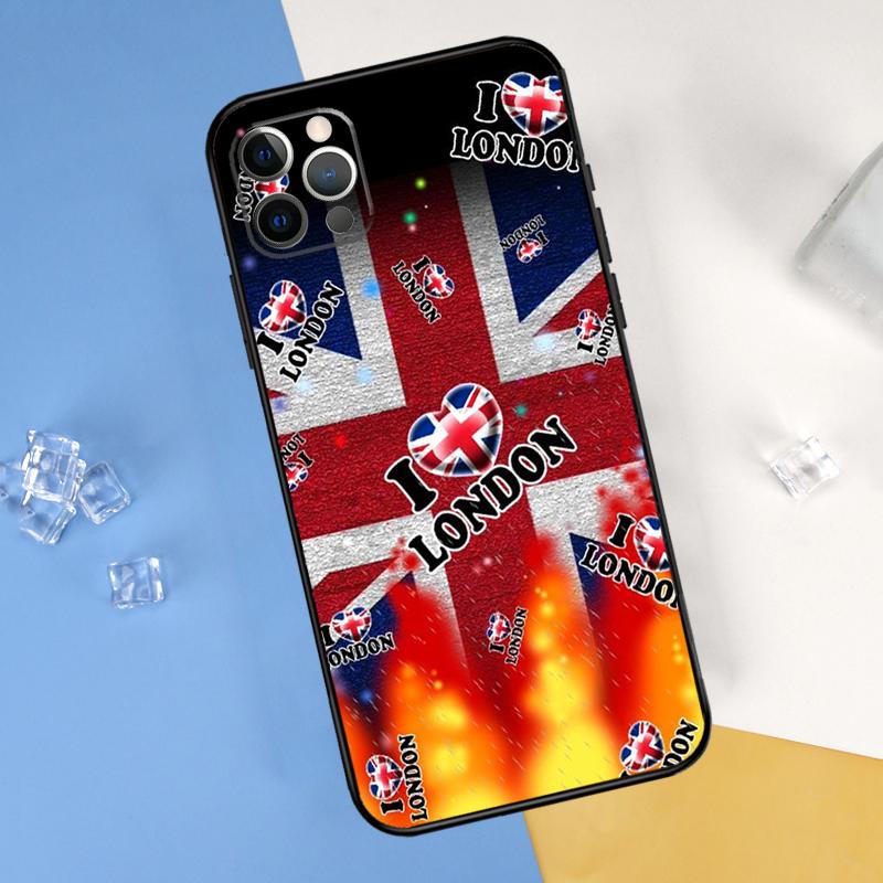 London Bus England Big Ben Phone Case For iPhone 16 Pro 15 Pro 11 13 14 Pro Max 12 Mini XR 16 15 Plus 16e Cover Shell