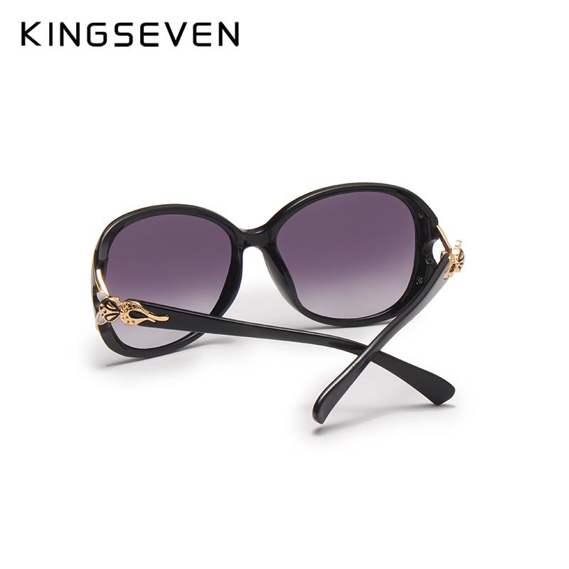 Kingseven Luxusní brýle Polarized Retro Big Frame Lady Brand Designer Sluneční brýle