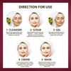 White Lilly Red Wine Facial Kit – 6 Step Facial for Instant Glow, Anti-Ageing, Skin Rejuvenation & Deep Hydration | Reduces Wrinkles, Fine Lines