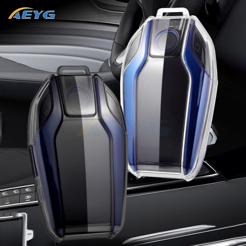For Bmw 5 7 Series G01 X3 G02 X4 G05 X5 G07 X7 G12 G11 G30 G32 G31 I8 I12 I15 Led Display Tpu Car Key Cover Case Accessories Bag