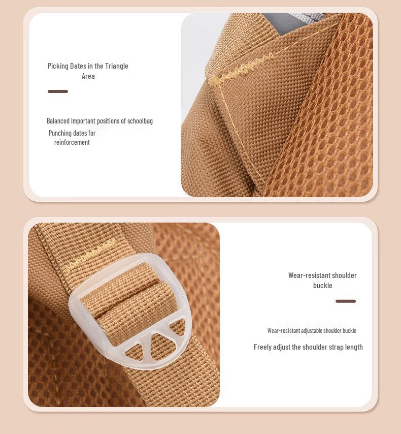 Capibara Spine Protection Backpack for Primary School Kids (Grades 1-6) - Anime Cartoon Design