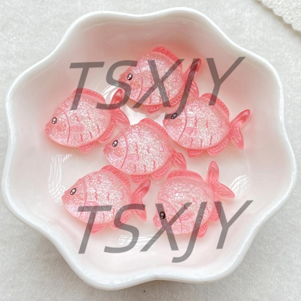 10 st Harts Glitter Tecknad val, sköldpadda, delfin, sjöstjärna Figurin Strass Skrapbok DIY Rosett Dekoration Hantverk