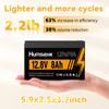Humsienk Lithium Iron Phosphate Battery 12V 8Ah Grade A Cells Rechargeable Lightweight Home Energy Storage Backup Power