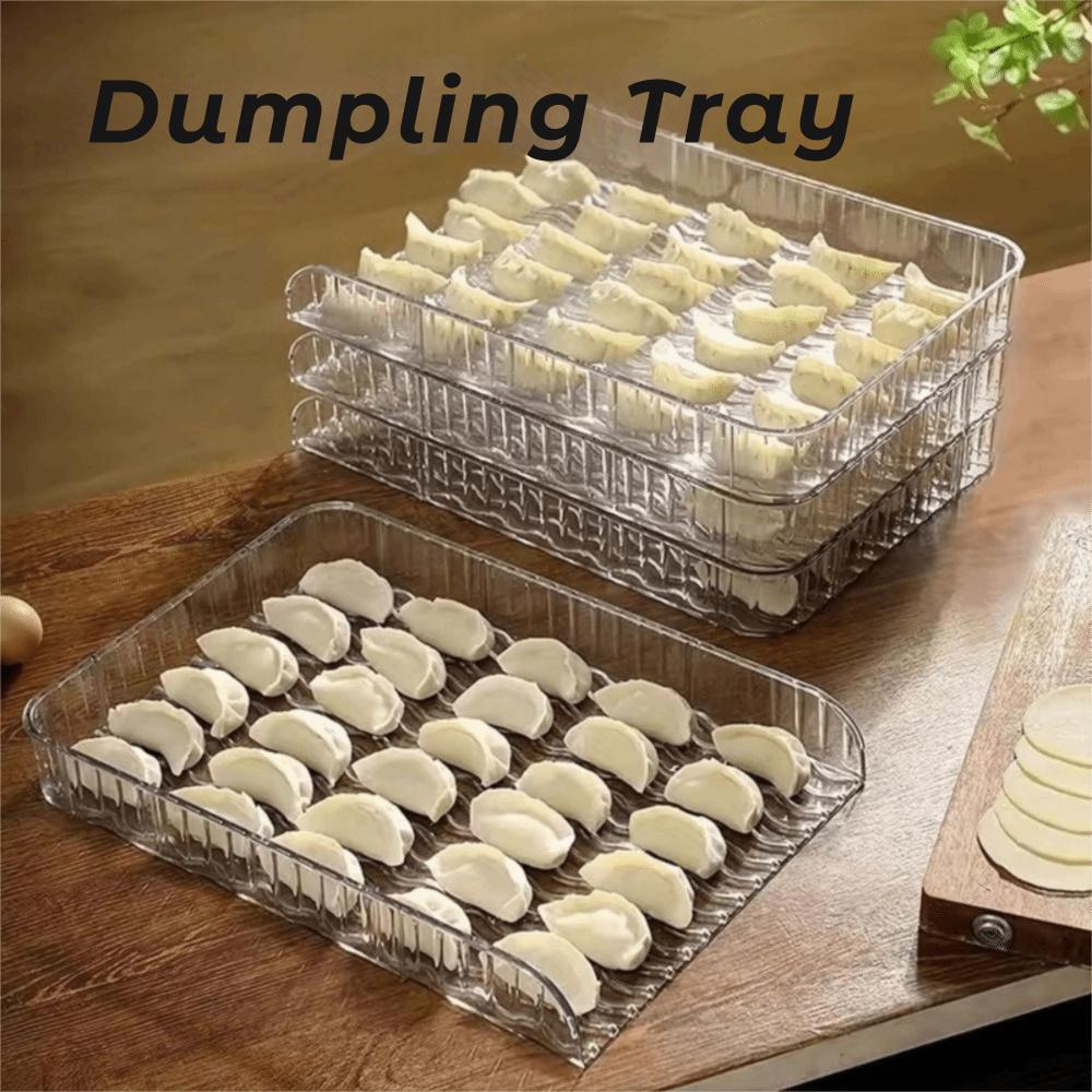 Transparent Dumpling Tray Rectangular Dumpling Box Food Grade Dumpling Cover Plate for Home