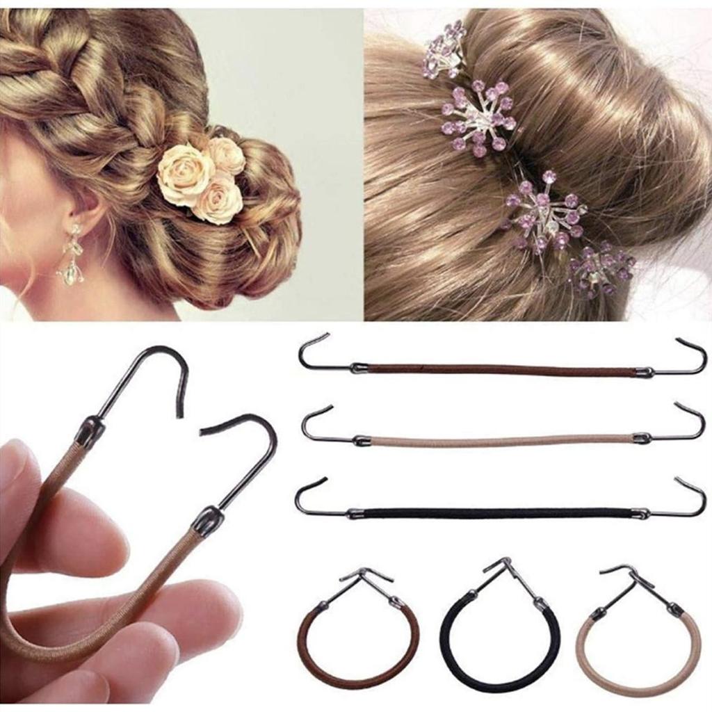 1 Sada Gumičky do culíku Elastické Háčky Gumičky do vlasů pro ženy Gumičky Háčky Vlasové doplňky Gumičky do vlasů Stylingové nástroje Držák Bungee gumičky