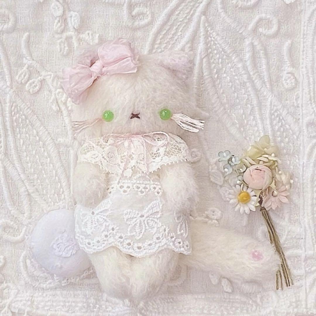 

[USED] Overseas Artist Plush Toy Teddy Bear Cat Gentle Kitten Handmade