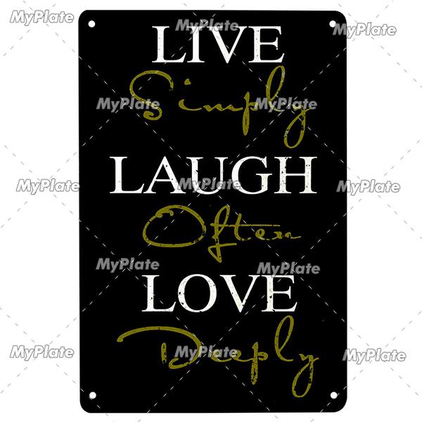 [MyPlate] LOVE Metal Sign Vintage Plaque Tin Sign Plate Wall Decor For Bar Club Man Cave Art Painting Gift
