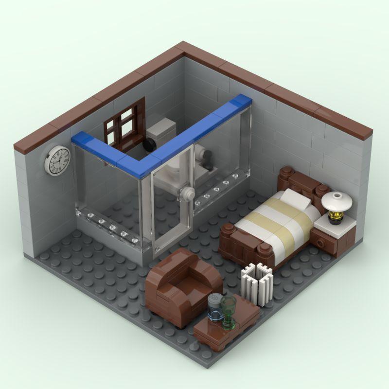 Street View Corner Room Bar Kitchen Scene Diy Assembly Holiday Gift Ornament Building Block