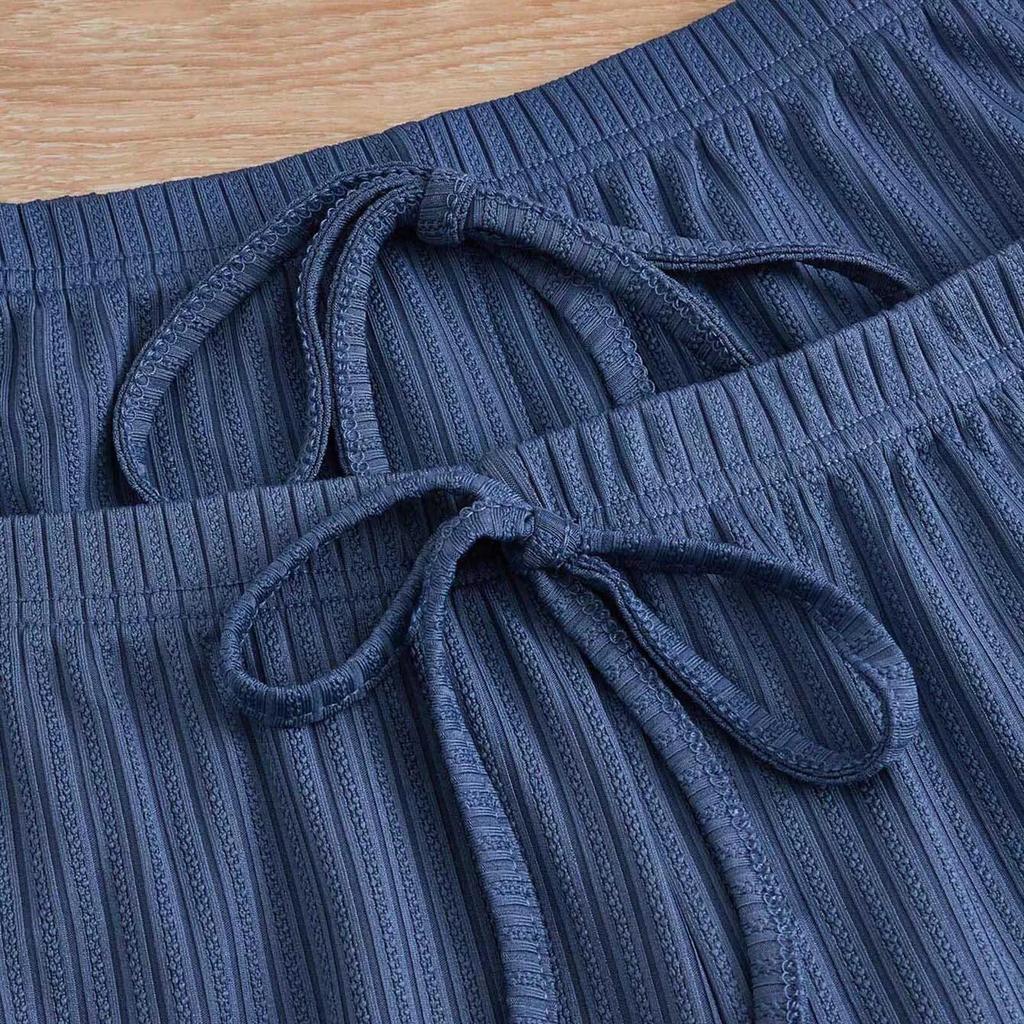 Women's Summer 3PCS Pajama Sets Solid Vest Shorts and Pants Paired with Lace Splicing for Homewear Sexy Sleepwear Sets