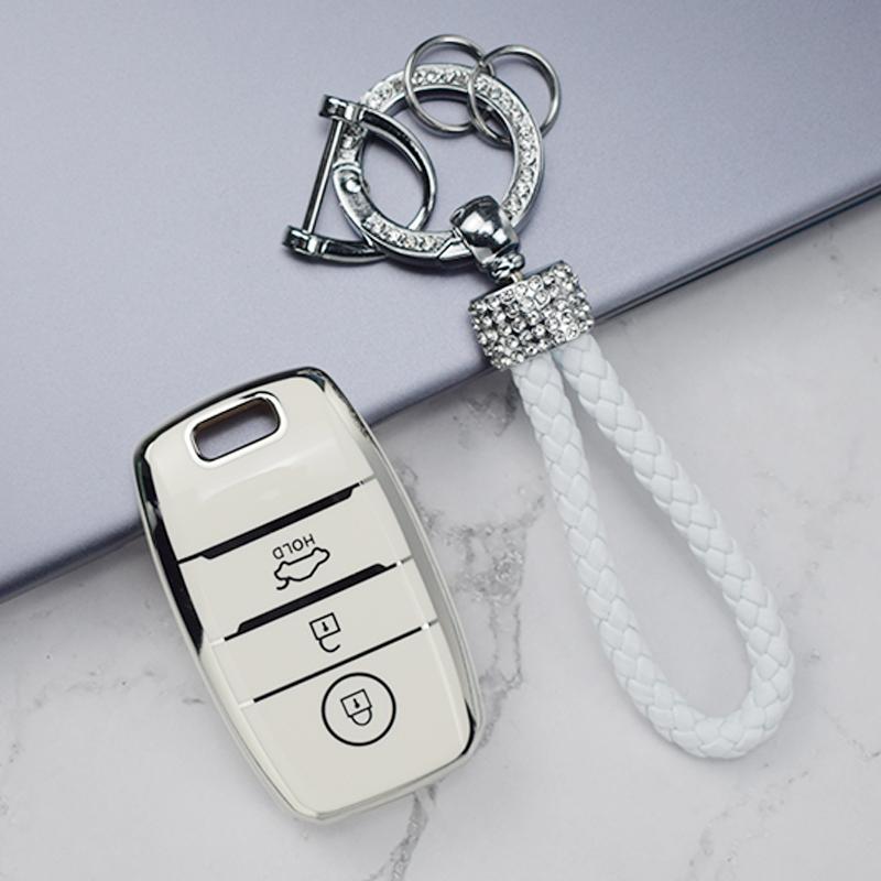Car Remote Smart Key Case Cover For Kia Ceed Cerato Optima Rio Rio5 Sorento Sportage R K3 KX3 K4 K5 Shell Holder Bag Keychain