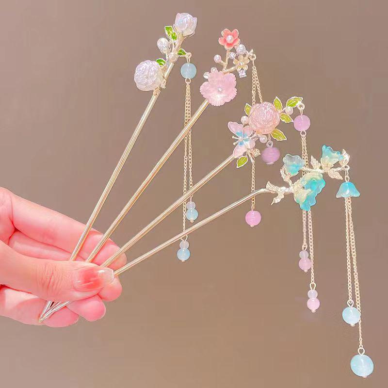 2023 New Ancient Style Tassel Hairpin - Chic Chinese Step Shake Hanfu & Cheongsam Accessory