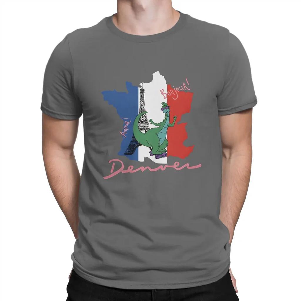 Men T-Shirts In France Awesome 100% Cotton Tee Shirt Short Sleeve Denver T Shirt Crewneck Clothing Gift Idea