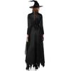 Cosplay export, halloween cos adult black witch dark demon horror masquerade ghost bride outfit