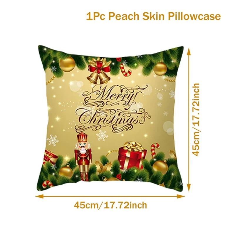 

Christmas Cushion Cover Merry Christmas Decorations for Home 2025 Christmas Ornament Navidad Noel Xmas Gifts Happy New Year 2026