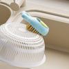 New Fish-Shaped Multifunctional Kitchen Cleaning Brush With Liquid Dispensing Function, No Dead Angles Cleaning