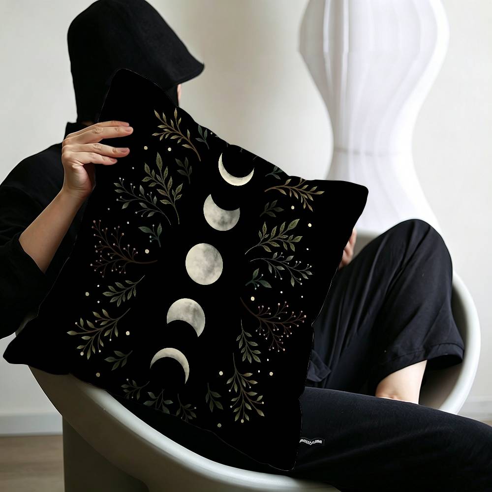 Magic Psychedelic Moon Print Pattern pillow cover sofa cushion cover home room decoration children gift