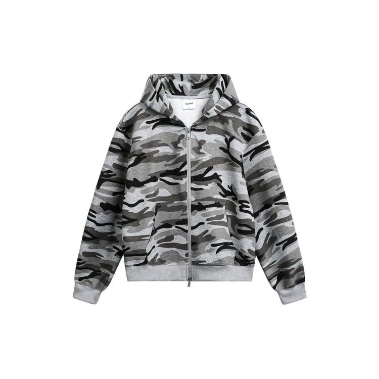 Cárdigan con capucha de camuflaje unisex QIYOU Primavera 2026