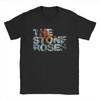 Fashion The Stone Roses Logo 1-6 T-Shirt Men O Neck 100% Cotton T Shirt English Rock Band Short Sleeve Tee Shirt Adult Clothes