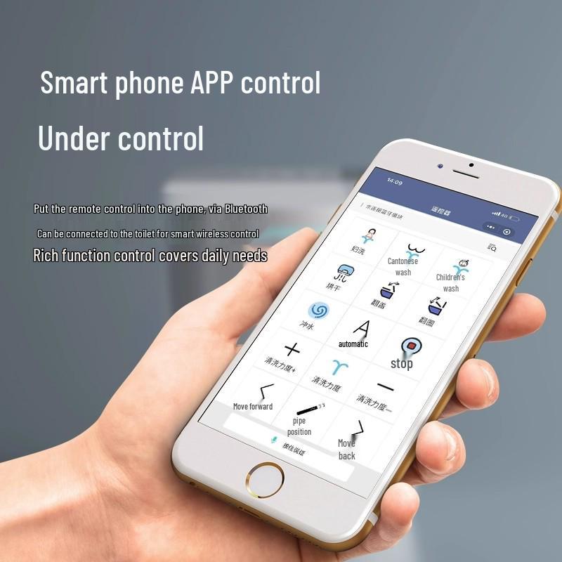 Genuine Smart Toilet with Automatic Flip Lid, Instant Heating, Voice Control, Siphon Technology, and No Water Pressure Limitations.