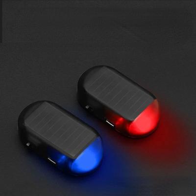 Solar Powered Simulated Dummy Car Alarm Light To Deter Theft