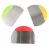 Stainless Steel Dough Cutter Plastic Handle Dough Scraper Portable Half Round Scraper  Noodle