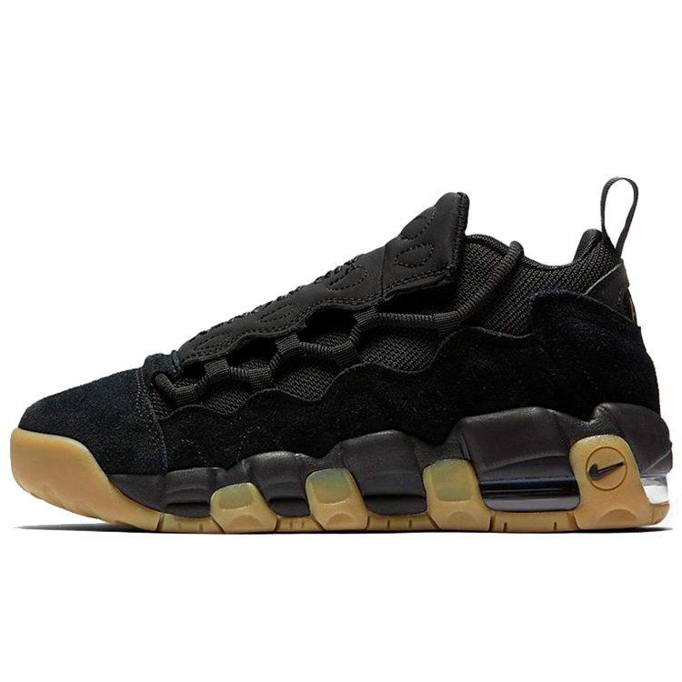 Nike Air More Money SE Black Gum Mid Top Vintage Basketball Shoes Black Unisex AQ9350-001