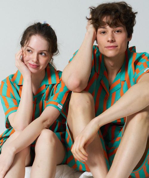 

[OFF HOUR] [2SET] Rush Pop Tangerine Short Sleeve Pajama Set [Shipped from Korea] 100% Authentic M M