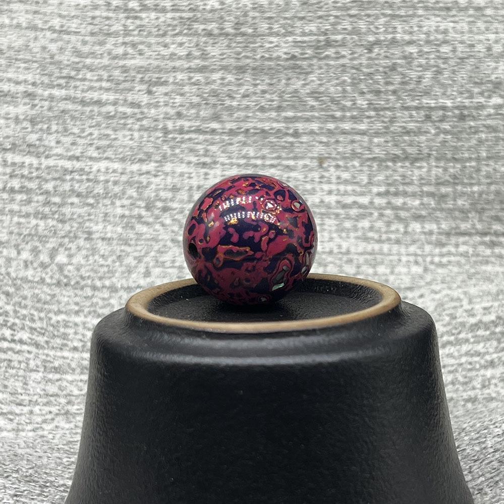 Mother-of-Pearl Inlay Lacquer Beads: DIY Jewelry Accessories 20mm