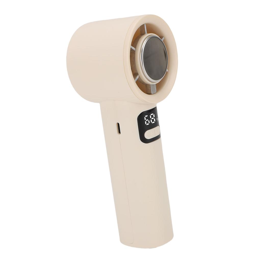 Portable Handheld Fan 100 Speed LED Digital Display Personal Cooling Fan Rechargeable Battery Operated Quiet for Home