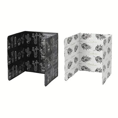 Verstellbarer Ölspritzschutz zum Kochen Aluminiumfolie Faltbarer Blendschutz
