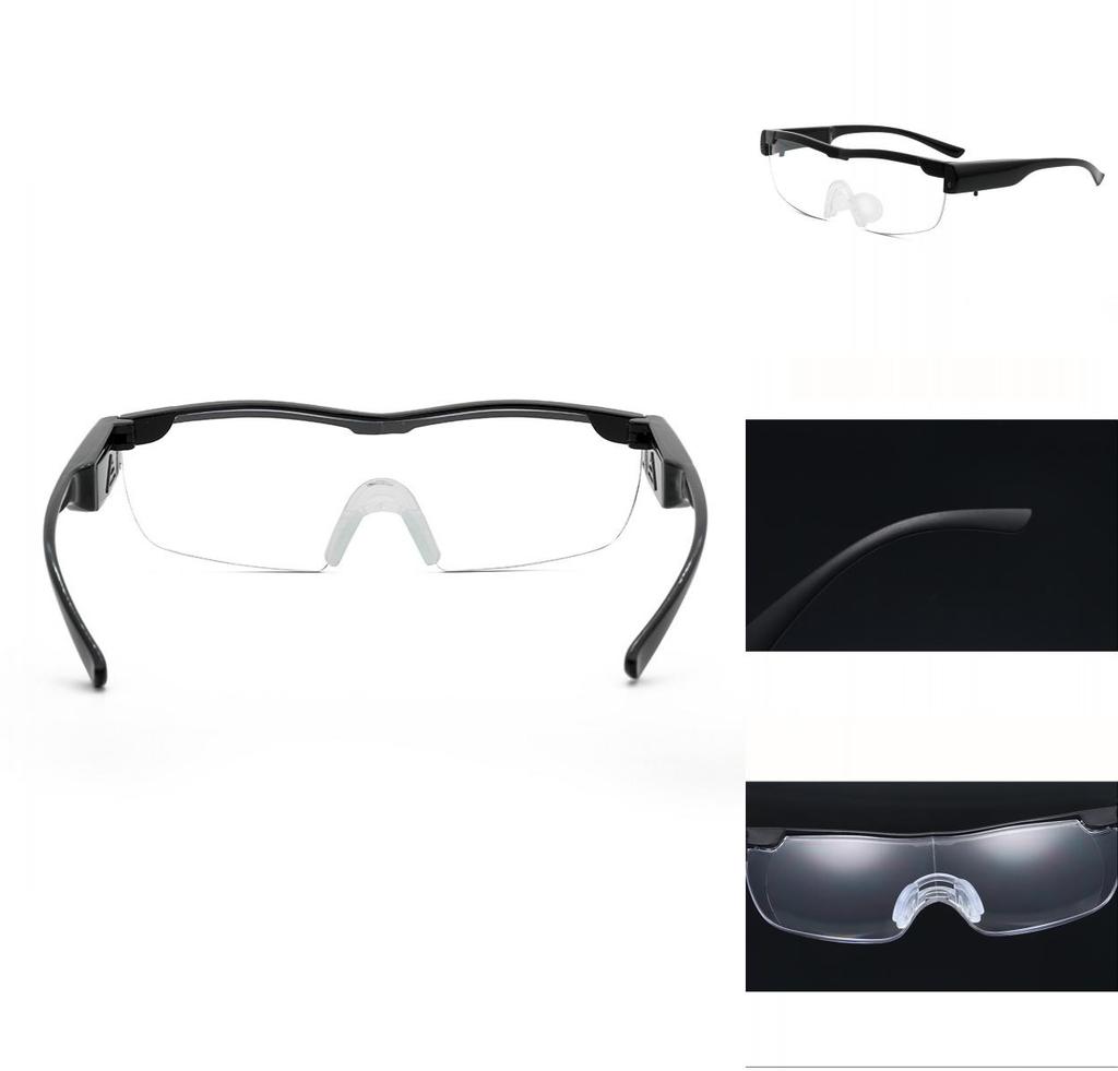 Occhiali Lenti d'Ingrandimento Leggeri 160% Con Lente Anti-blu e Luce LED Per Lettura e Hobby